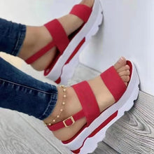 Load image into Gallery viewer, Women Sandals Low Platform Sandals With Heels Shoes Women Summer Sandals Wedges Women&#39;s Shoes Heel Elegant Heeled Sandal Female