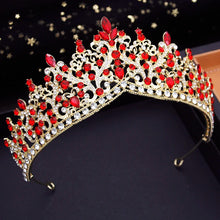 Carica l&#39;immagine nel visualizzatore di Gallery, Bridal Headwear Tiaras and Crowns Bride Headdress Birthday Prom Wedding Crown Girls Party Hair Jewelry Accessories