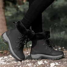 Charger l&#39;image dans la galerie, Couples Ankle Boots Warm Plush Platform Shoes for Women Snow Boots x60