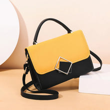 画像をギャラリービューアに読み込む, Fashion Contrast Color Crossbody Bag Women PU Leather Shoulder Bag Casual Messenger Bag Designer Small Square Bag Bolso