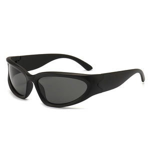 New Sports Punk Sunglasses Women Designer Square Goggle UV400 Colorful Mirror Eyewear - www.eufashionbags.com