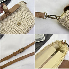 Cargar imagen en el visor de la galería, Summer Hand-woven Women Straw Bag Shoulder Bags Beach Travel Crossbody Bag a185