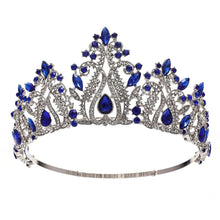 Charger l&#39;image dans la galerie, Miss Universe Crystal Bridal Crowns Rhinestones Adjustable Tiaras Wedding Hair Accessories bc113 - www.eufashionbags.com