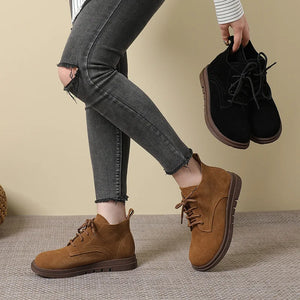 Women Shoes Autumn Winter Genuine Leather Short Boots q138