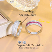 画像をギャラリービューアに読み込む, Cubic Zirconia Round CZ Eternity Engagement Rings Wedding Band Jewelry for Women b57