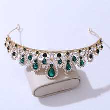 Load image into Gallery viewer, Fashion Forest Crystal Tiaras Crowns Queen Princess Wedding Hair Accessories bc52 - www.eufashionbags.com