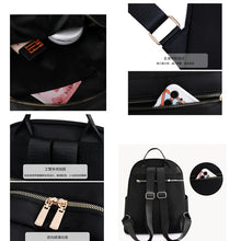 Charger l&#39;image dans la galerie, Fashion Women Backpack Urban Casual Knapsack Travel Nylon Waterproof Lightweight Bag a21