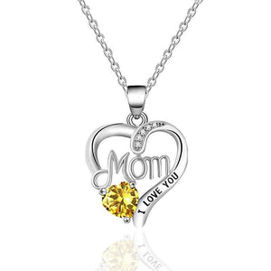 Fashion Heart Shape Zirconia Love Pendant Necklace for Anniversary Gift hn01 - www.eufashionbags.com