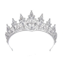 Load image into Gallery viewer, Baroque Luxury Sparkling Crystal Bridal Tiaras Cubic Zircon Crown Rhinestone Pageant Diadem Headpieces Wedding Hair Accessories