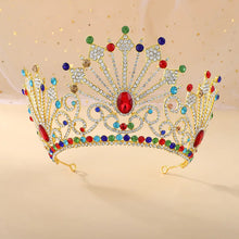 画像をギャラリービューアに読み込む, Japaniese Miss crown Crystal Bridal Headdress Pageant Hair Jewelry y68