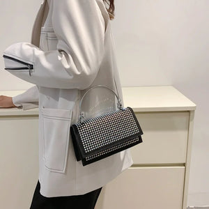 Fashion Rhinestones Evening Clutch Bag Shiny Crystal Female Party Wedding Purses Handbag Designer Shoulder Underarm Bag