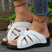 Carica l&#39;immagine nel visualizzatore di Gallery, Women&#39;s Sandals Summer 2024 New Slip On Summer Shoes For Women Low Heels Sandals Women Slippers Elegant Woman Heeled Shoes Trend