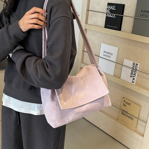 Fashion Pink Shoulder Bag PU Leather Crossbody Bags Women Purses q21