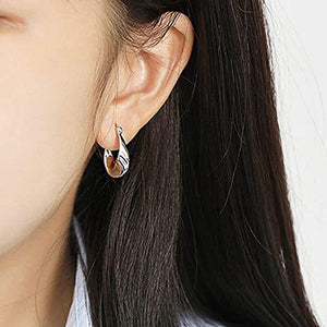 Geometric Shaped Hoop Earrings for Women New Trendy Jewelry he182 - www.eufashionbags.com