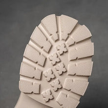 Cargar imagen en el visor de la galería, Winter Genuine Leather Platform Boots Lace-up Chunky Heel Short Boots q128