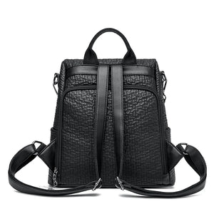 High Quality Designer Backpack Women PU Leather Backpack Large School Bags for Girls a08