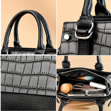 Cargar imagen en el visor de la galería, High Quality Crocodile Leather Handbag Luxury Women Satchel Tote Messenger Bag a15