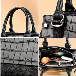 High Quality Crocodile Leather Handbag Luxury Women Satchel Tote Messenger Bag a15