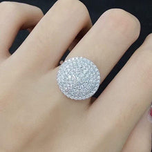 Load image into Gallery viewer, Sparkling CZ Women Rings Round Shaped Fashion Jewelry hr139 - www.eufashionbags.com