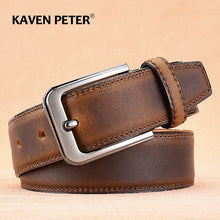 Load image into Gallery viewer, Luxury Men Vintage Cowhide Belt High Quality Genuine Leather Waist Belt t50