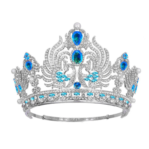 Luxury Wedding Crown Baroque Zircon Tiaras Headwear Queen Pageant Hair Jewelry y96