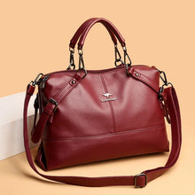 Charger l&#39;image dans la galerie, High Quality Women Genuine Leather Handbags Pure Color Sacs De Marque De Luxe En Cuir Veritable Femme Bolso