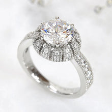 Laden Sie das Bild in den Galerie-Viewer, Newly Women Wedding Rings Cubic Zircon Gorgeous Engagement Rings for Lover