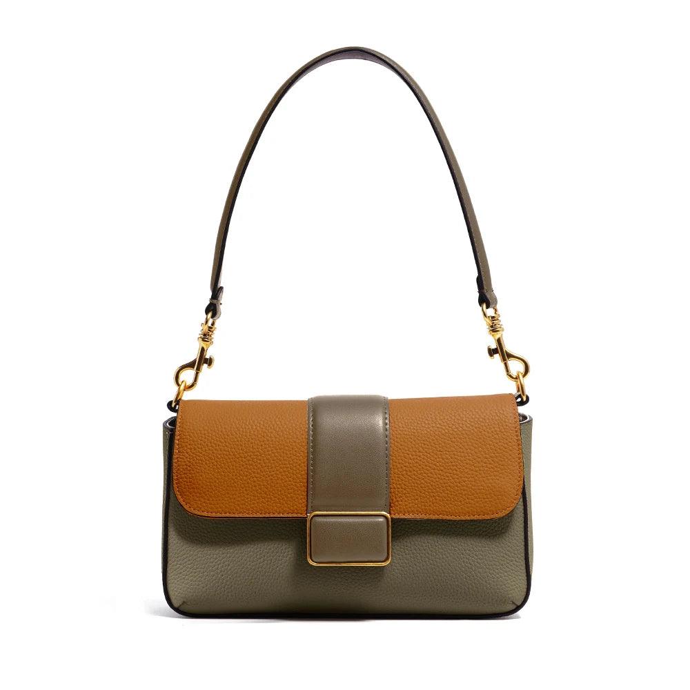 Luxury Designer Vintage Cowhide Leather Women Shoulder Bag Messenger Flap Handbags y05 - www.eufashionbags.com