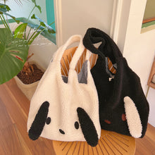 画像をギャラリービューアに読み込む, Big Ears Imitation Lamb Hair Shoulder Bag For Women New Soft Warm Plush Tote Bag Large-capacity Shopper Bag Kawaii Handbags Sac