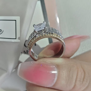 Fashion Silver Color Princess Ring for Men Party Gift Jewelry mr03 - www.eufashionbags.com