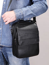 Charger l&#39;image dans la galerie, Men&#39;s Shoulder Bag Genuine Leather Casual ipad Handbags Men Designer Messenger Bags Side Pouch Leather
