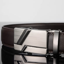 Load image into Gallery viewer, Men Leather Belt Metal Automatic Buckle Brand High Quality Luxury Belts for Men