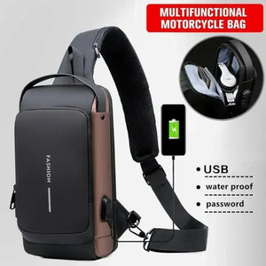 Men Anti Theft Chest Bag Shoulder Bags USB Charging Crossbody Package School Short Trip Messengers Bags a24