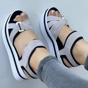 New Summer Women Heels Sandals Soft Platform Wedges Shoes Footwear