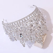 Laden Sie das Bild in den Galerie-Viewer, Luxury Big Forest Miss Universe Crystal Royal Queen Witch Crowns Rhinestone Wedding Hair Accessories