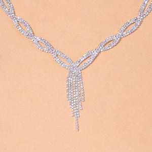 Luxury Silver Color Dubai Jewelry Sets for Women Anniversary Jewelry Gift mj01 - www.eufashionbags.com