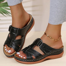 画像をギャラリービューアに読み込む, Women Sandals Fashion Summer Open Toe Beach Non-Slip Womens Sandals Wedge  Summer Women&#39;s Shoes Footwear Female Slipper
