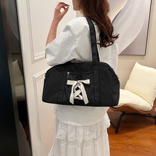 Carica l&#39;immagine nel visualizzatore di Gallery, Sweet Bow Design Canvas Shoulder Bag for Women 2024 Fashion Bag Handbags Shopping Travel Crossbody Bags
