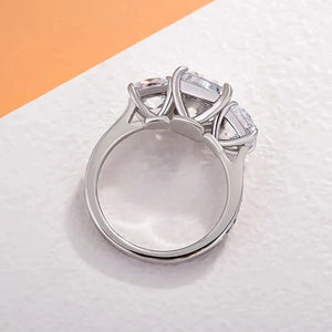 Geometric Cubic Zirconia Crystal Rings for Women Temperament Wedding Accessories n208