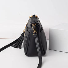 Load image into Gallery viewer, New Fashion PU Leather Crossbody Bags Women Zipper Shoulder Bag Large Embroidery Thread Purse and Handbags
