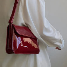 Load image into Gallery viewer, Luxury Patent Leather Women Small Bag Square Crossbody Bag Casual Purse