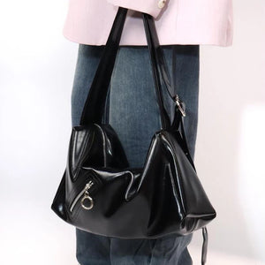 Crossbody Bags PU Leather Large Handbag and Purse Female Shoulder Bags Solid Color Casual Messenger Satchel