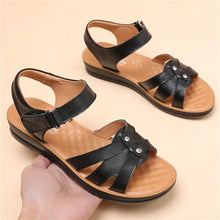 Load image into Gallery viewer, Women Genuine Leather Sandals Platform Shoes Non Slip Beach Shoes