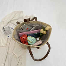 Carica l&#39;immagine nel visualizzatore di Gallery, Summer Large Straw Bag Women Straw Shoulder Bags Luxury Rattan Woven Tote Raffia Crochet Beach Bag a178