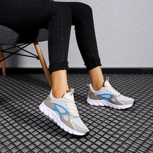 Mesh Breathable Sneakers for Women Geometric Shoes Walking Running Shoes