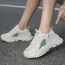 Laden Sie das Bild in den Galerie-Viewer, Women Lace Up Breathable Sneaker Mesh Platform Casual Round Toe Thick Sports Shoes x51