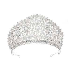 Luxury Zircon beauty pageant crown headwear Wedding Hair jewelry y107