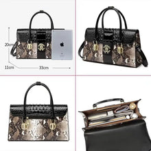 Load image into Gallery viewer, Crocodile Leather Bag Shoulder Crossbody Tote Handbag for Women Sac A Mains Femme Hot Selling