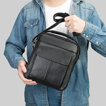 Cargar imagen en el visor de la galería, Genuine Leather Men&#39;s Shoulder Bags Messenger Bag for Men Crossbody Bags Large Travel Sling Bag Husband Gift New
