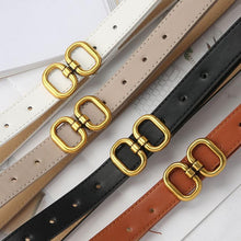 Laden Sie das Bild in den Galerie-Viewer, Fashion Pu Leather Belt For Women Designer Metal Buckle Waist Strap - www.eufashionbags.com